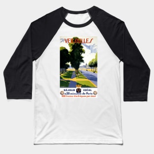 Vintage Travel Poster France Versailles Baseball T-Shirt